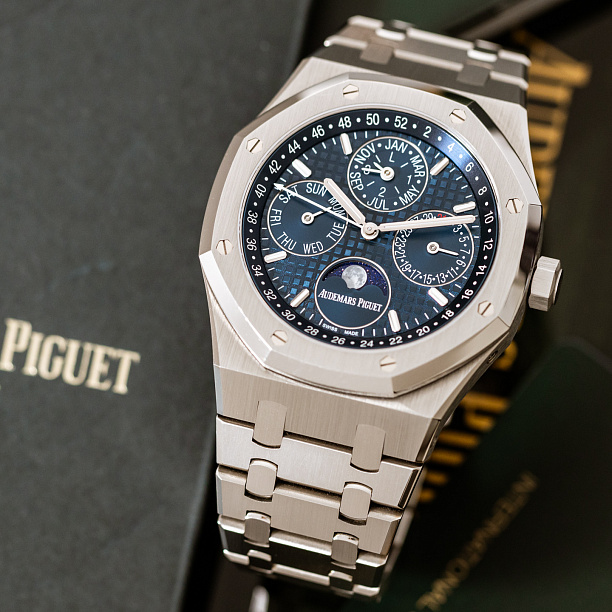  Royal Oak Perpetual Calendar Blue Dial  41mm 