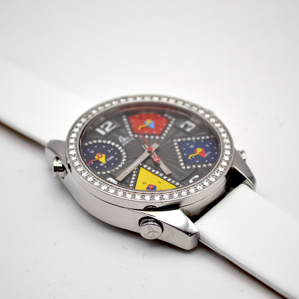 Five Time Zones 40 mm Diamonds 3,25 ct