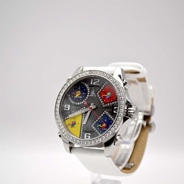 Five Time Zones 40 mm Diamonds 3,25 ct