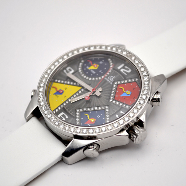 Five Time Zones 40 mm Diamonds 3,25 ct